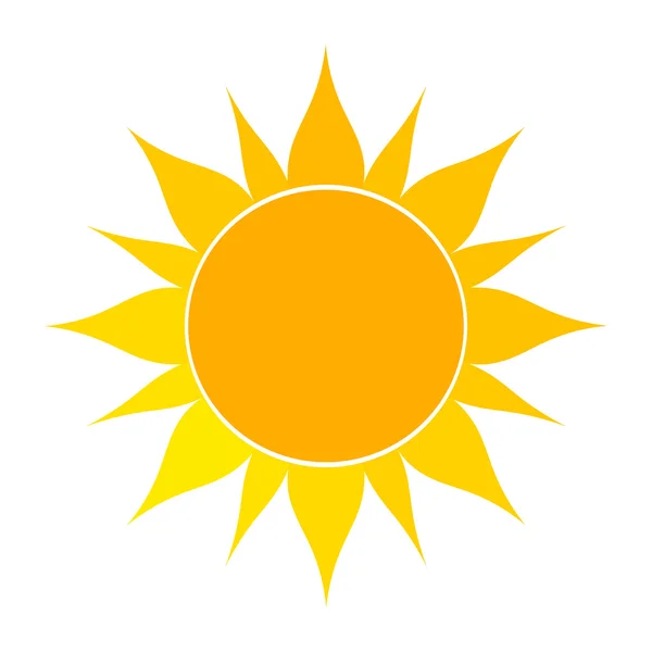 Sun icon illustration — Stock Vector