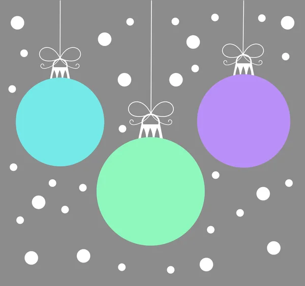 Kerstballen vector — Stockvector