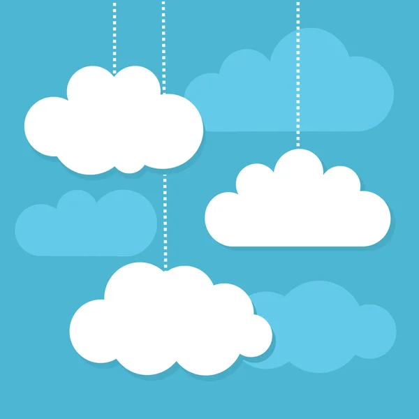 Clouds and sky vector — Stock Vector