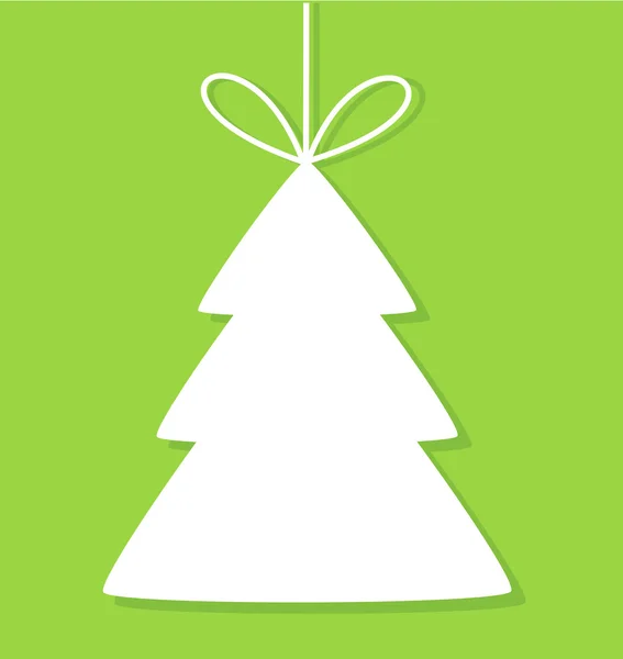 Kerstboom tag — Stockvector