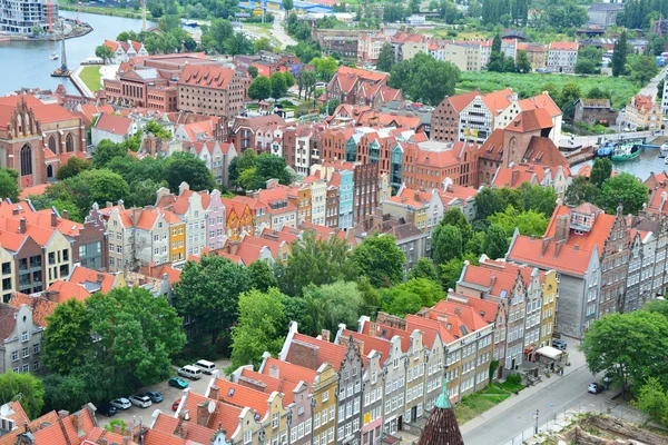 Vista da cidade de Gdansk — Fotografia de Stock
