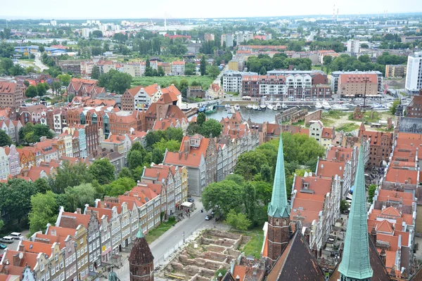 格但斯克市景vue de la ville de Gdansk — 图库照片