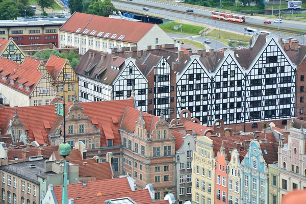 Vista da cidade de Gdansk — Fotografia de Stock