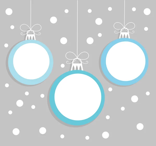 Carte de Noël avec balles — Image vectorielle