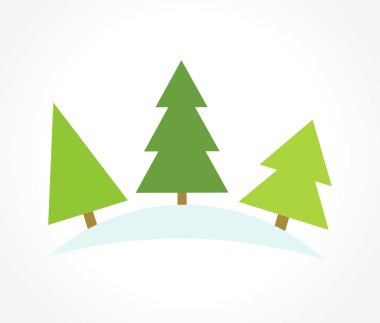 Üç Noel ağaçları