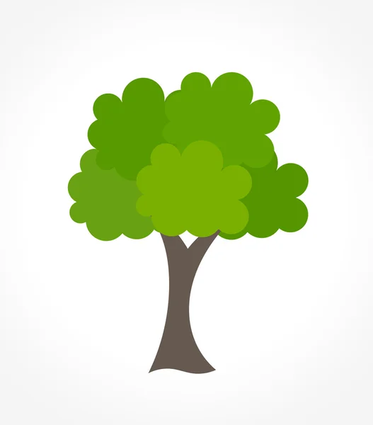 Groene boom logo — Stockvector