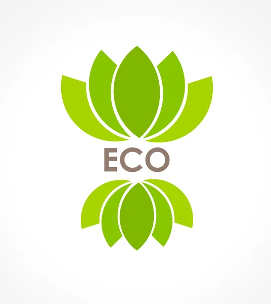 Eco pozostawia symbol — Wektor stockowy