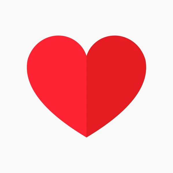 Rood hart pictogram — Stockvector