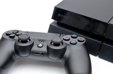 Sony Playstation 4 with Dualshock controller clipart