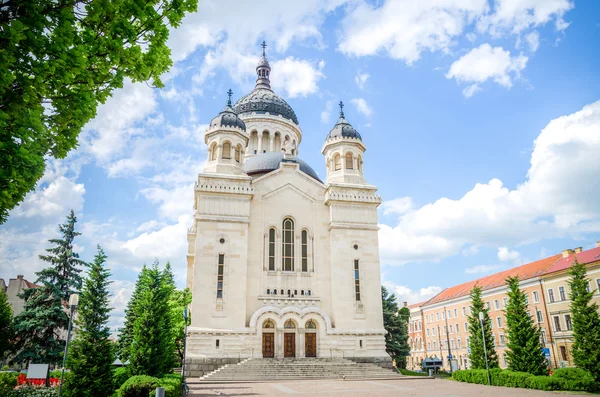 Catedral Ortodoxa en Cluj-Napoca Avram Iancu Square —  Fotos de Stock