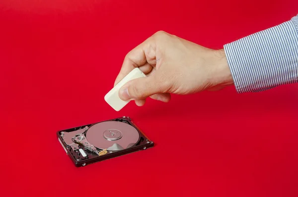 Erasing sensitive files