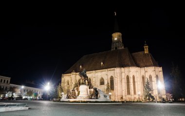 St Michael Cathedral in Cluj Napoca Transylvania region of Romania