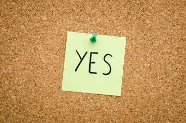 Yes affirmation, confirmation, approval and agree concept