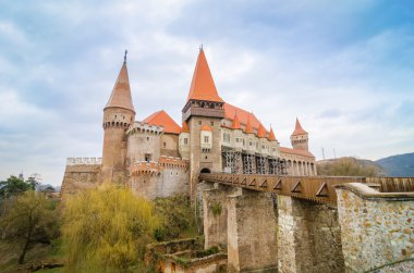 Medieval gothic Corvinilor Castle in Hunedoara Romania
