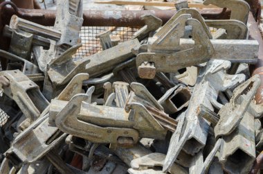 Truss pieces made of metal