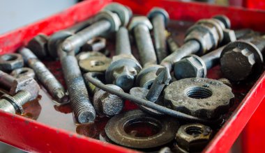 Greasy screws and parts