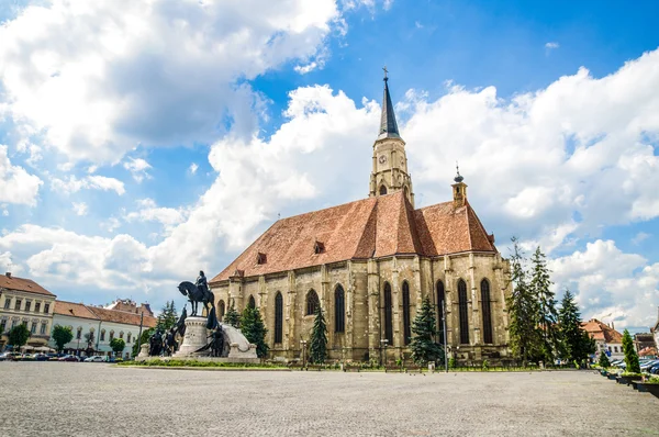 St Michael Gotik Katedrali Transilvanya Romanya'da Cluj Napoca Uniriii kare