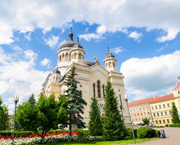 Catedral ortodoxa en Cluj-Napoca, Transilvania Rumania — Foto de Stock