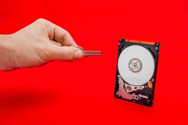 Key to data storage — Stock fotografie