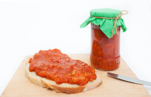 Traditional Romanian preserve called zacusca