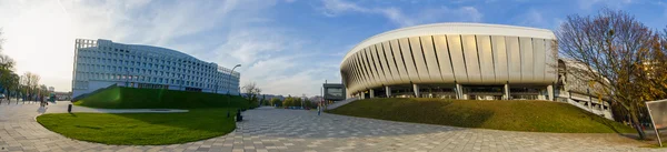 Cluj Arena y holl deportivo multifuncional en la región de Transilvania de Rumania — Foto de Stock