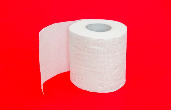 Toilet paper roll suggesting dihareea and other gastric problems Obrazek Stockowy
