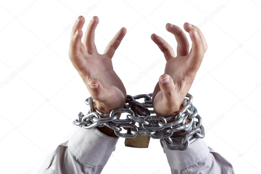 Tense hands chained