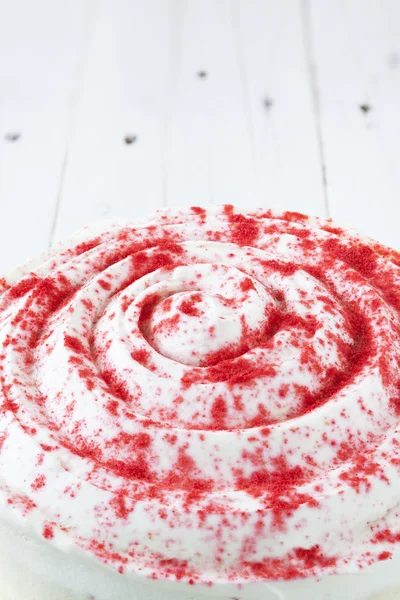Red velvet cake close up