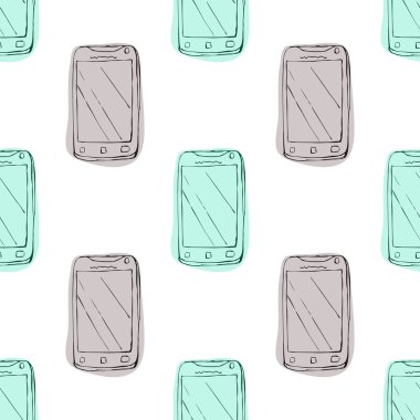 Smartphone - sketch vektör