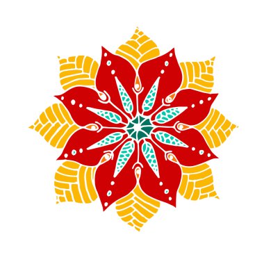 Çiçek mandala arka plan