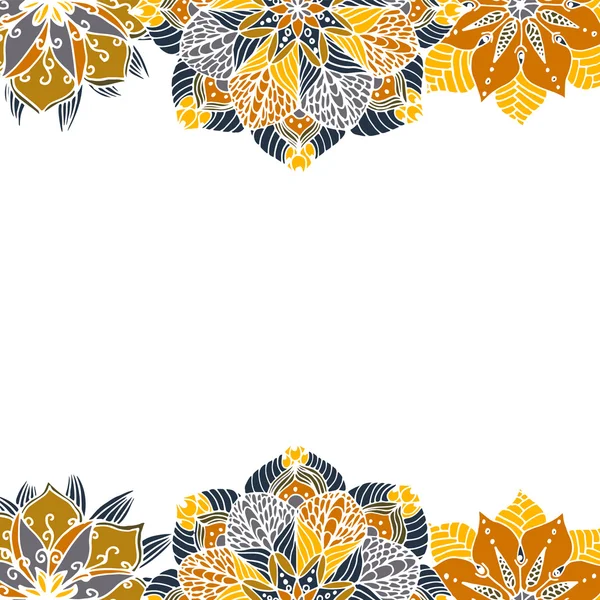 Flower mandala background — Stock Vector