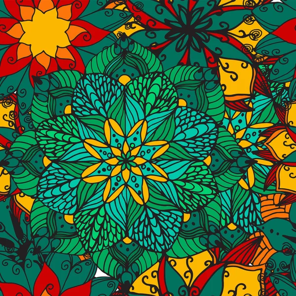 Blume Mandala Hintergrund — Stockvektor