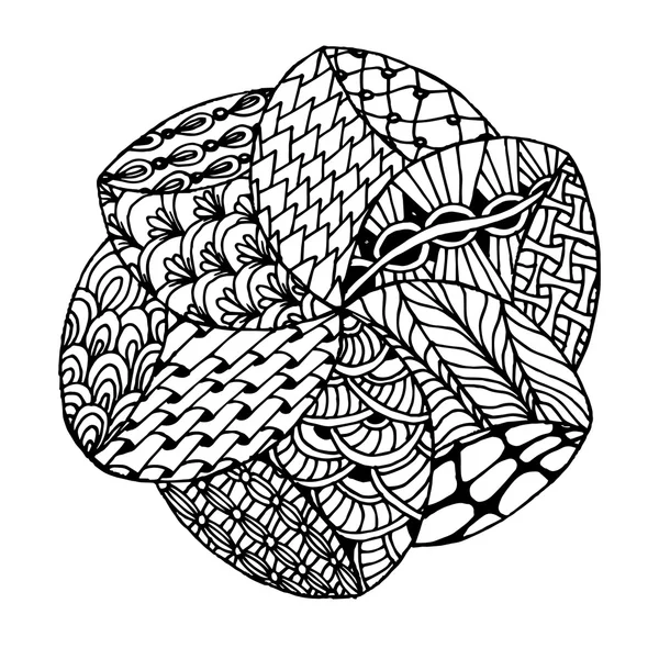 Zentangle mandala vektör