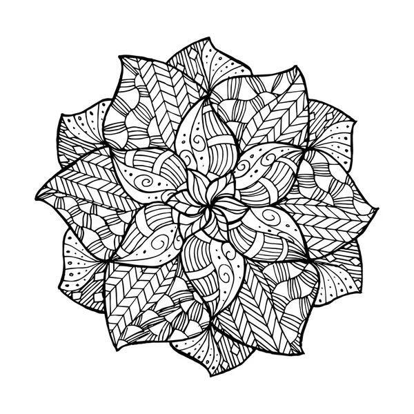 Zentangle mandala in vector — Stockvector