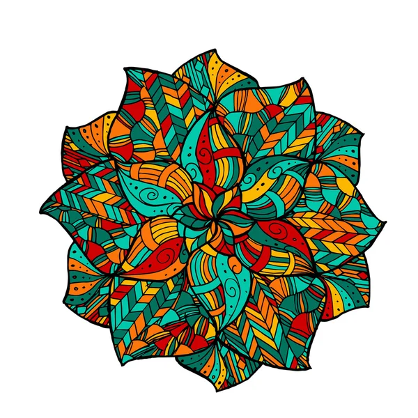 Zentangle mandala vektör
