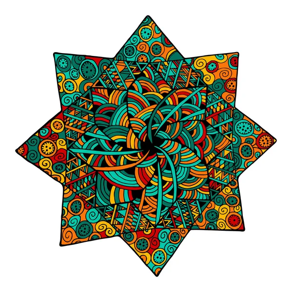 Zentangle mandala vektör