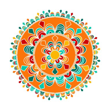 Zentangle mandala vektör