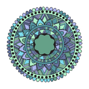 Zentangle mandala vektör