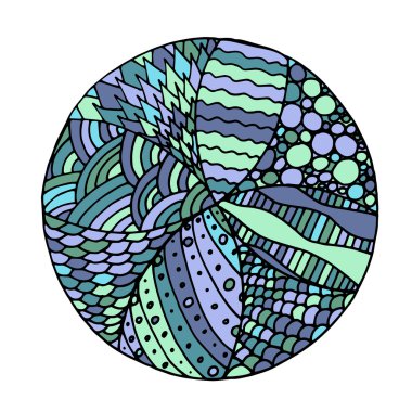 Çiçek mandala vektör