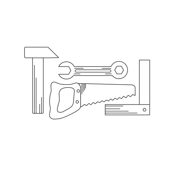 Herramientas de artesanos en vector — Archivo Imágenes Vectoriales