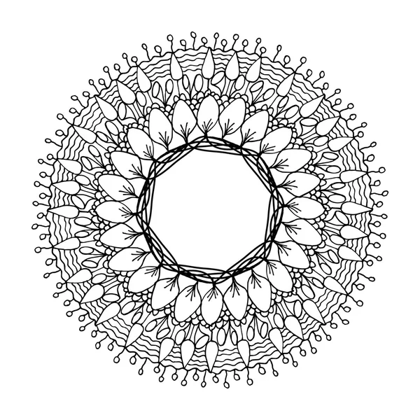 Mandala de Zentangle en vector — Vector de stock