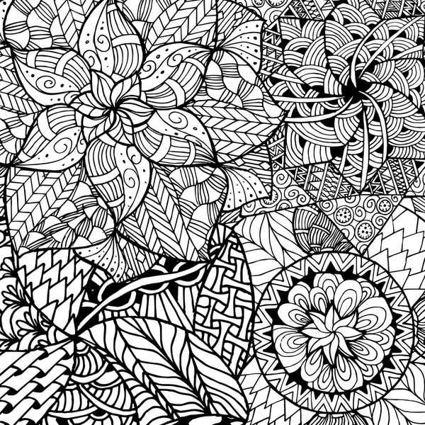 Zentangle mandala vektör