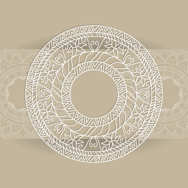 Mandala Zentangle dans le vecteur — Image vectorielle