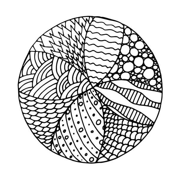 Blume Mandala im Vektor — Stockvektor