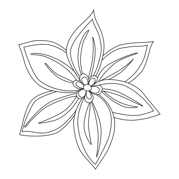 Flor mandala fundo — Vetor de Stock