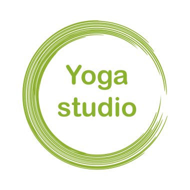 Vektör logo yoga stüdyosu