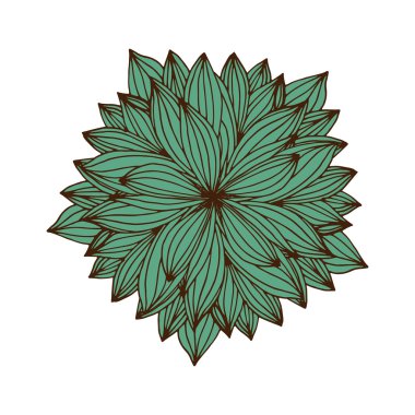 Zentangle mandala desen