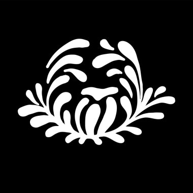 Barocco çiçek arka planda vektör