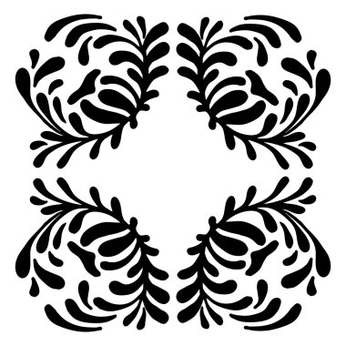 Barocco çiçek arka planda vektör