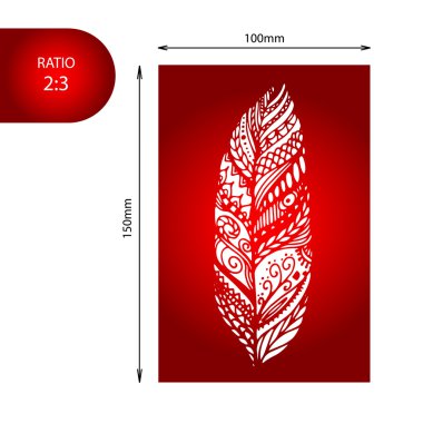 Tavus kuşu tüyleri desen